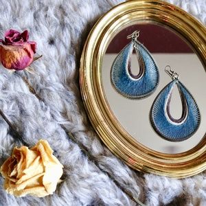 Peacock Woven Earrings